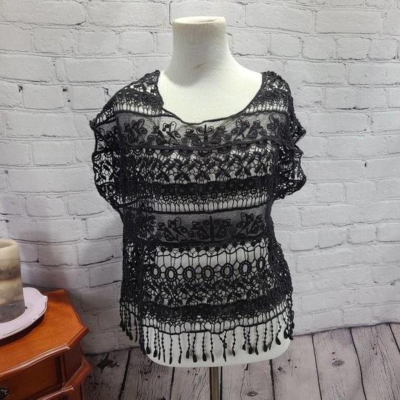 ANABELL fashion black lace top - Picture 4 of 15